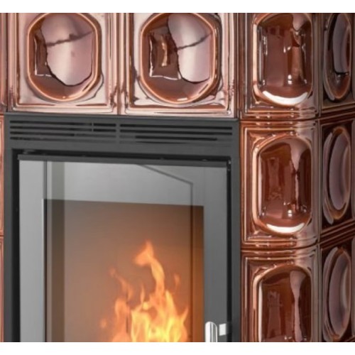 Дровяная печь ABX Kaledonie EXclusive низкая, коричневая 