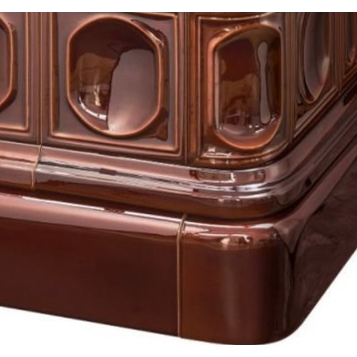 Дровяная печь ABX Kaledonie EXclusive низкая, коричневая 