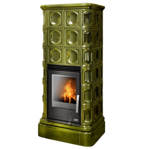 Дровяная печь ABX Kaledonie KPI зеленая 