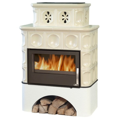 Дровяная печь ABX Karelie P OX белый цоколь, песчаная 