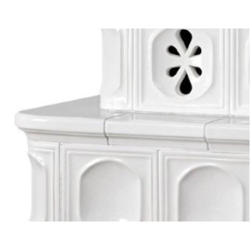 Дровяная печь ABX Karelie P OX кафельный цоколь, перламутр 