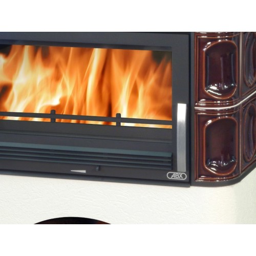 Дровяная печь ABX Karelie белый цоколь, коричневая 