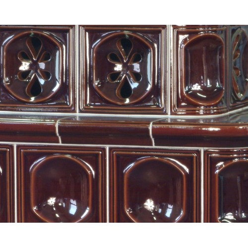 Дровяная печь ABX Karelie белый цоколь, коричневая 