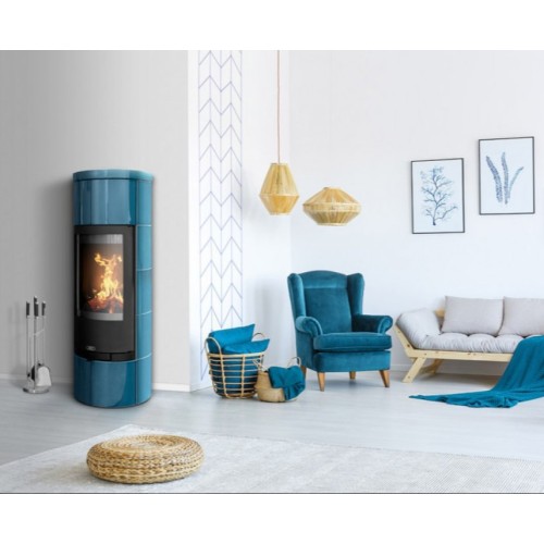 Дровяная печь ABX Kastilie аквамарин 