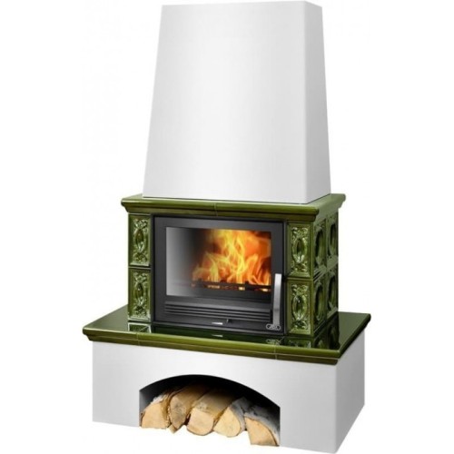 Дровяная печь ABX LOMBARDIE зеленая 
