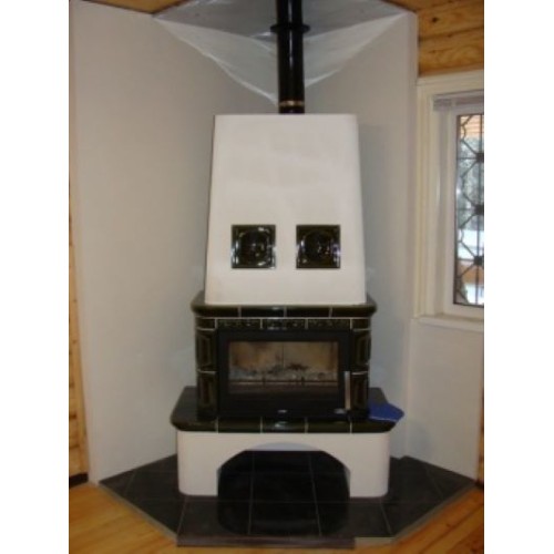 Дровяная печь ABX Laponie EXclusive зеленая 