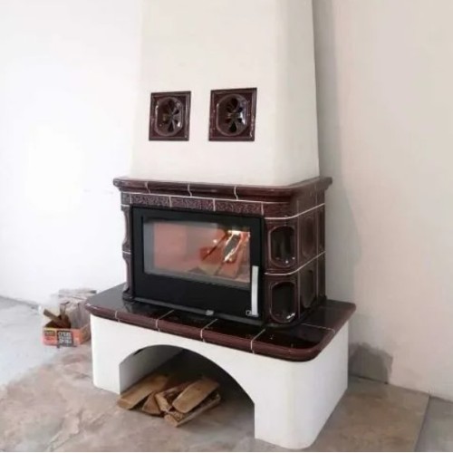 Дровяная печь ABX Laponie коричневая 