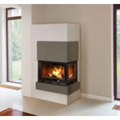 Готовый дровяной каминокомплект ABX Norfolk сиенит, правый