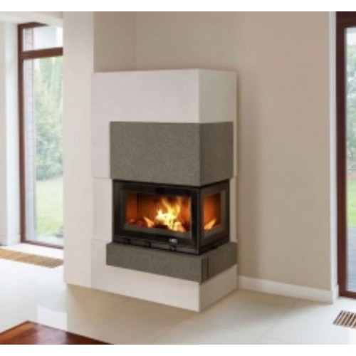 Готовый дровяной каминокомплект ABX Norfolk сиенит, правый 