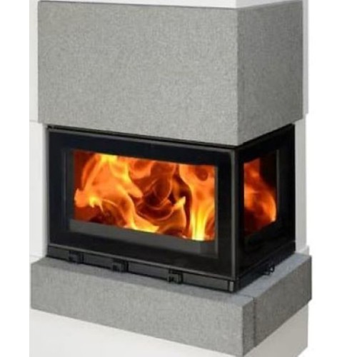 Готовый дровяной каминокомплект ABX Norfolk сиенит, правый 