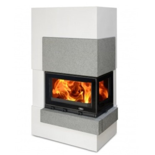 Готовый дровяной каминокомплект ABX Norfolk сиенит, правый 