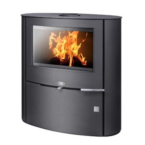 Дровяная печь ABX Omaha черная сталь 