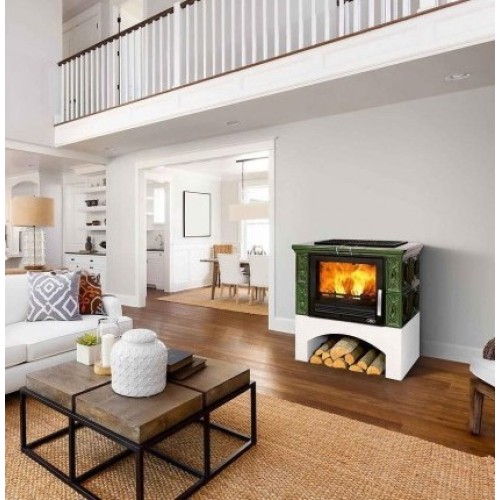 Дровяная печь ABX PANONIE зеленая 