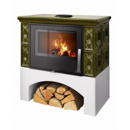 Дровяная печь ABX PANONIE зеленая 
