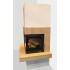 Готовый дровяной каминокомплект ABX Pateo угловой бразильский песчаник, правый 