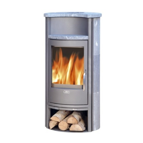 Дровяная печь ABX Pori 5 серая сталь тальк с верхней плитой 