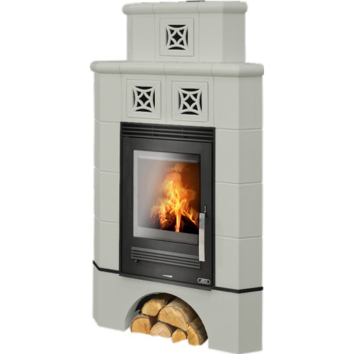 Дровяная печь ABX Regina кафельная угловая, ахорн 