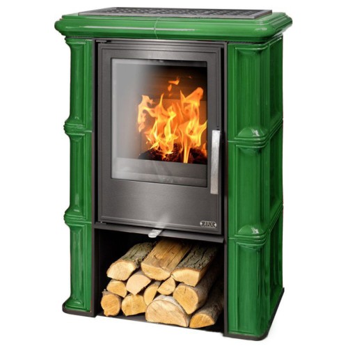 Дровяная печь ABX Sicilia зеленая трава 