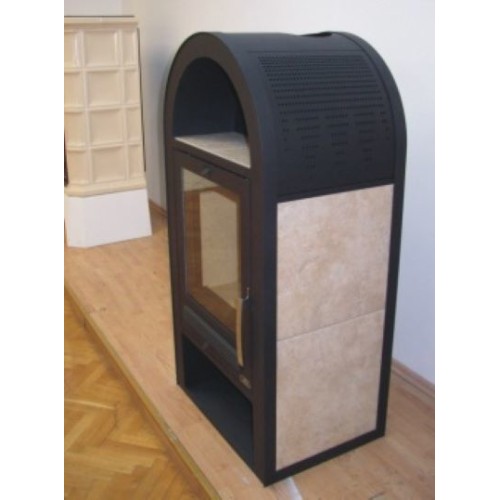 Дровяная печь ABX Stockholm12 (7кВ в воду) керамика 