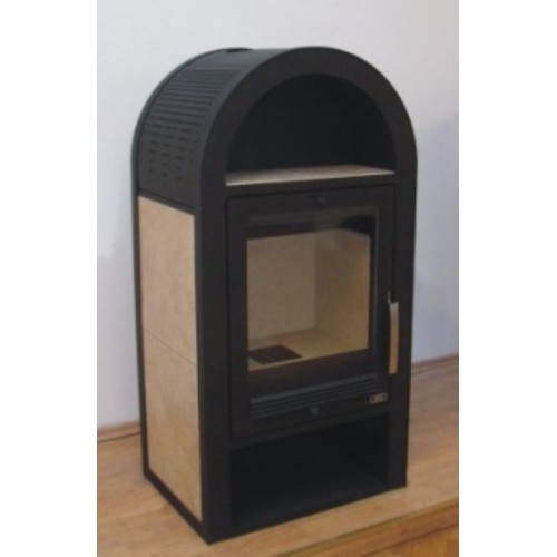 Дровяная печь ABX Stockholm12 (7кВ в воду) керамика 