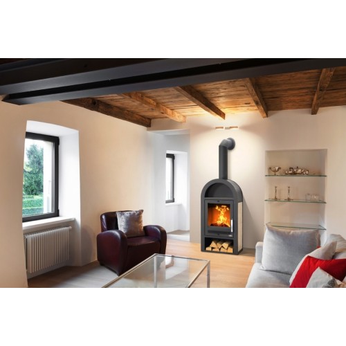 Дровяная печь ABX Stockholm12 (7кВ в воду) керамика 