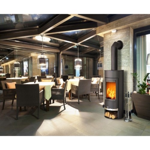 Дровяная печь ABX Vigo черная сталь 