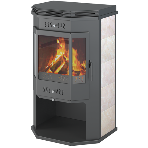 Дровяная печь ASTON 12 кВт Призматик с плитой 