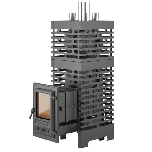 Дровяная печь ASTON Шторм Турбопар Long (чугун) 