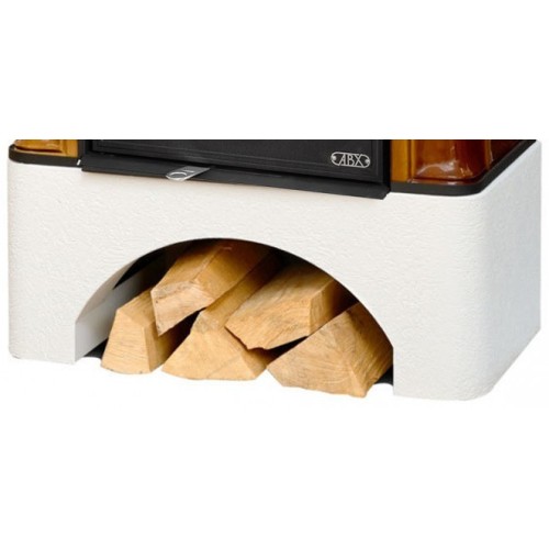 Дровяная печь ABX Bavaria KI белый цоколь, каштан 