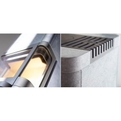 Печь-камин Contura 26T, талькомагнезит, высокая версия