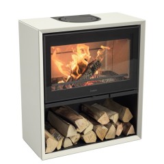 Печь-камин Contura 310G, стеклянная дверца, белый