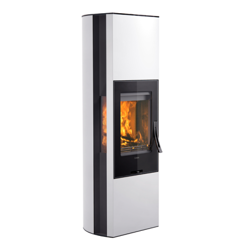 Печь-камин Contura 35G высокий, стеклянная дверца, белый 
