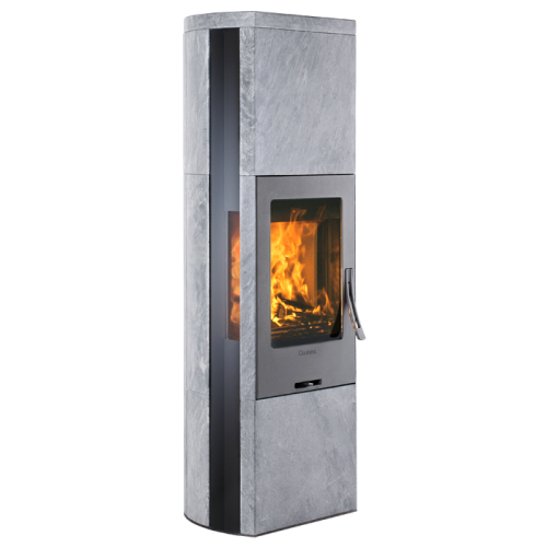 Печь-камин Contura 35T:1, высокий, талькомагнезит, серый 