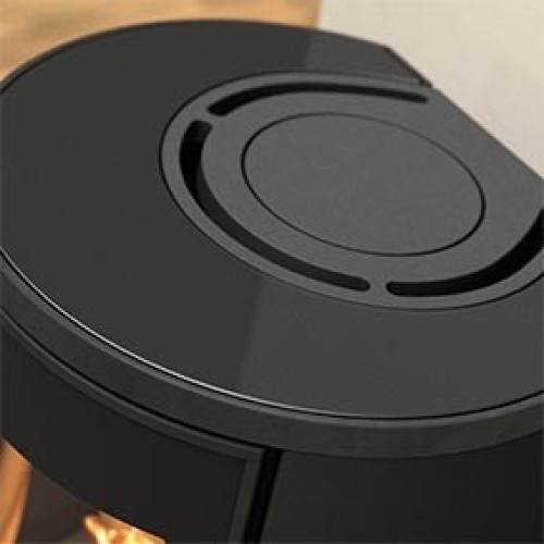 Печь-камин Contura 510:2 Style, чугунная дверца, черный 