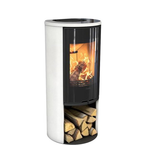 Печь-камин Contura 510G:2 Style, стеклянная дверца, белый 