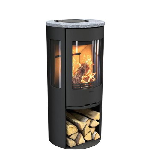 Печь-камин Contura 556:3 Style, чугунная дверца, черный 