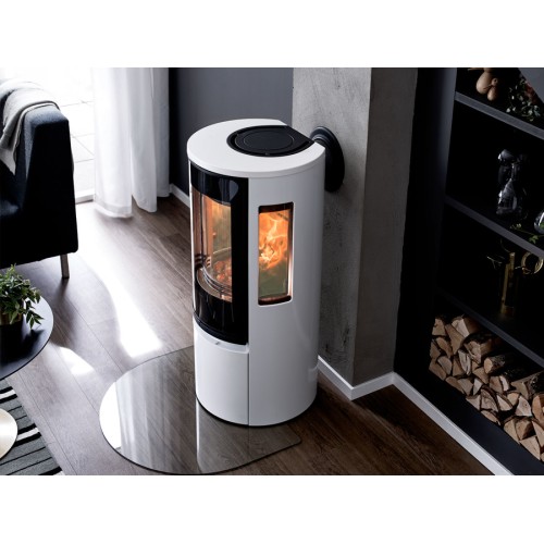 Печь-камин Contura 556G:1 Style, стеклянная дверца, белый 