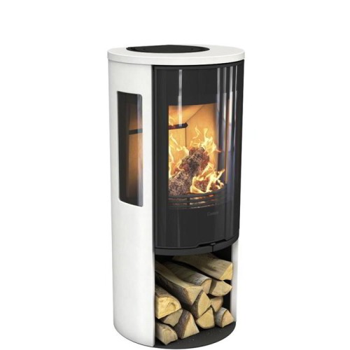 Печь-камин Contura 556G:1 Style, стеклянная дверца, белый 