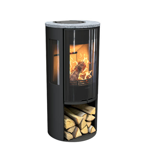 Печь-камин Contura 556G:3 Style, стеклянная дверца, черный 