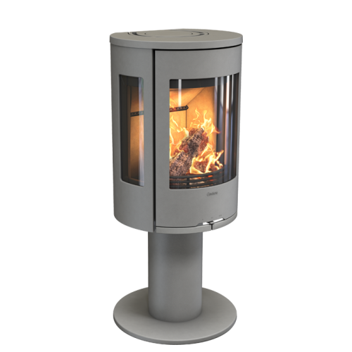 Печь-камин Contura 586:1 Style, чугунная дверца, серый 