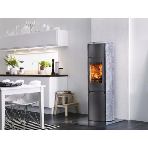 Печь-камин Contura 590T Style, чугунная дверца, черный 