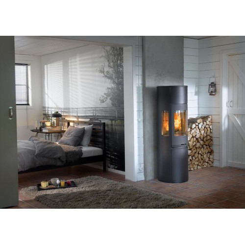 Печь-камин Contura 596G:1 Style, стеклянная дверца, черный 