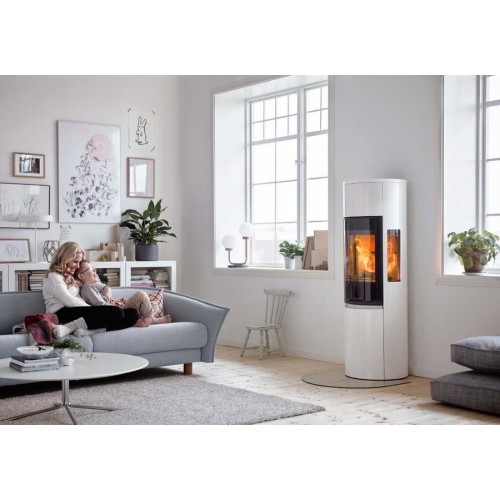 Печь-камин Contura 596G Style, стеклянная дверца, белый 