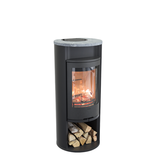 Печь-камин Contura 610:3 Style, чугунная дверца, черный 