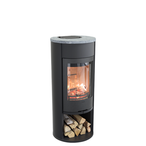 Печь-камин Contura 610:6 Style, чугунная дверца, черный 