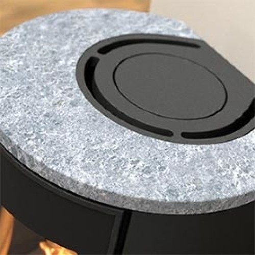 Печь-камин Contura 610G:6 Style, стеклянная дверца, черный 