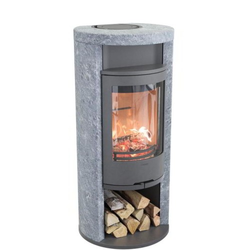 Печь-камин Contura 620T:1 Style, чугунная дверца, серый 