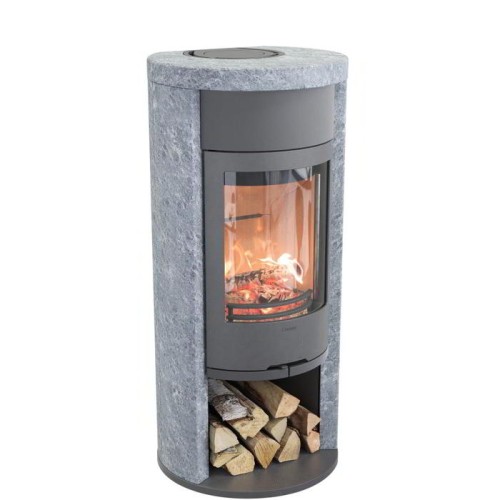 Печь-камин Contura 620T:2 Style, чугунная дверца, серый 