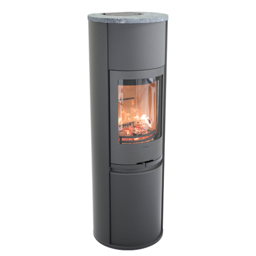 Печь-камин Contura 690:3 Style, чугунная дверца, серый 