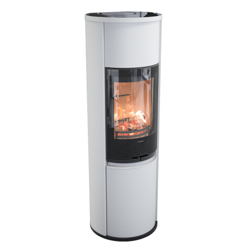 Печь-камин Contura 690G:2 Style, стеклянная дверца, белый 